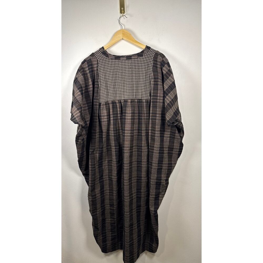 Amente Pullover Cotton Linen Blend Oversized Midi Dress XS/S - Picture 8 of 9
